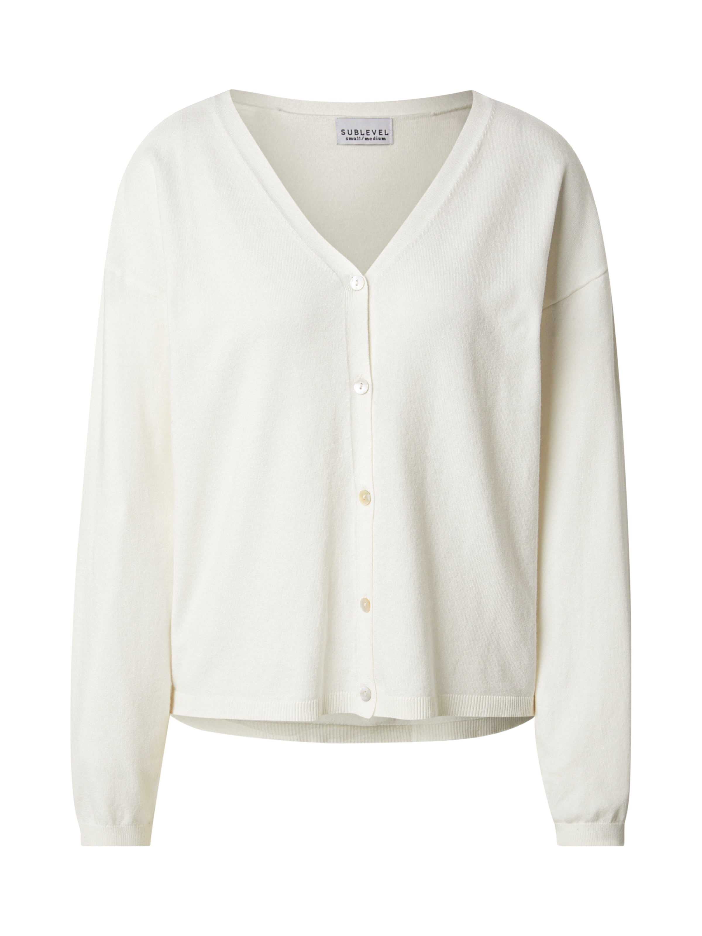 Sublevel - Cárdigan en blanco: frente