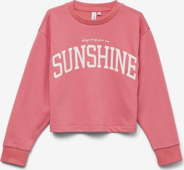 Vero Moda GirlSweater majica 'VMLINSEY' - crvena boja: prednji dio