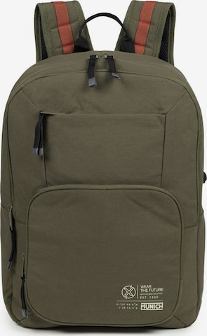 MUNICH Reppu ' TECA RECYCLED ' värissä vihreä: etupuoli