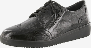 SOLIDUS Schnürschuh 'Kathy' in Schwarz: Vorderseite