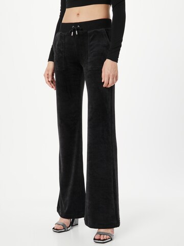 évasé Pantalon 'LAYLA' Juicy Couture en noir : devant