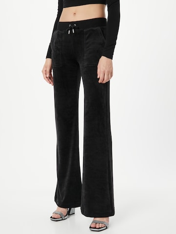 Juicy Couture Flared Broek 'LAYLA' in Zwart: voorkant