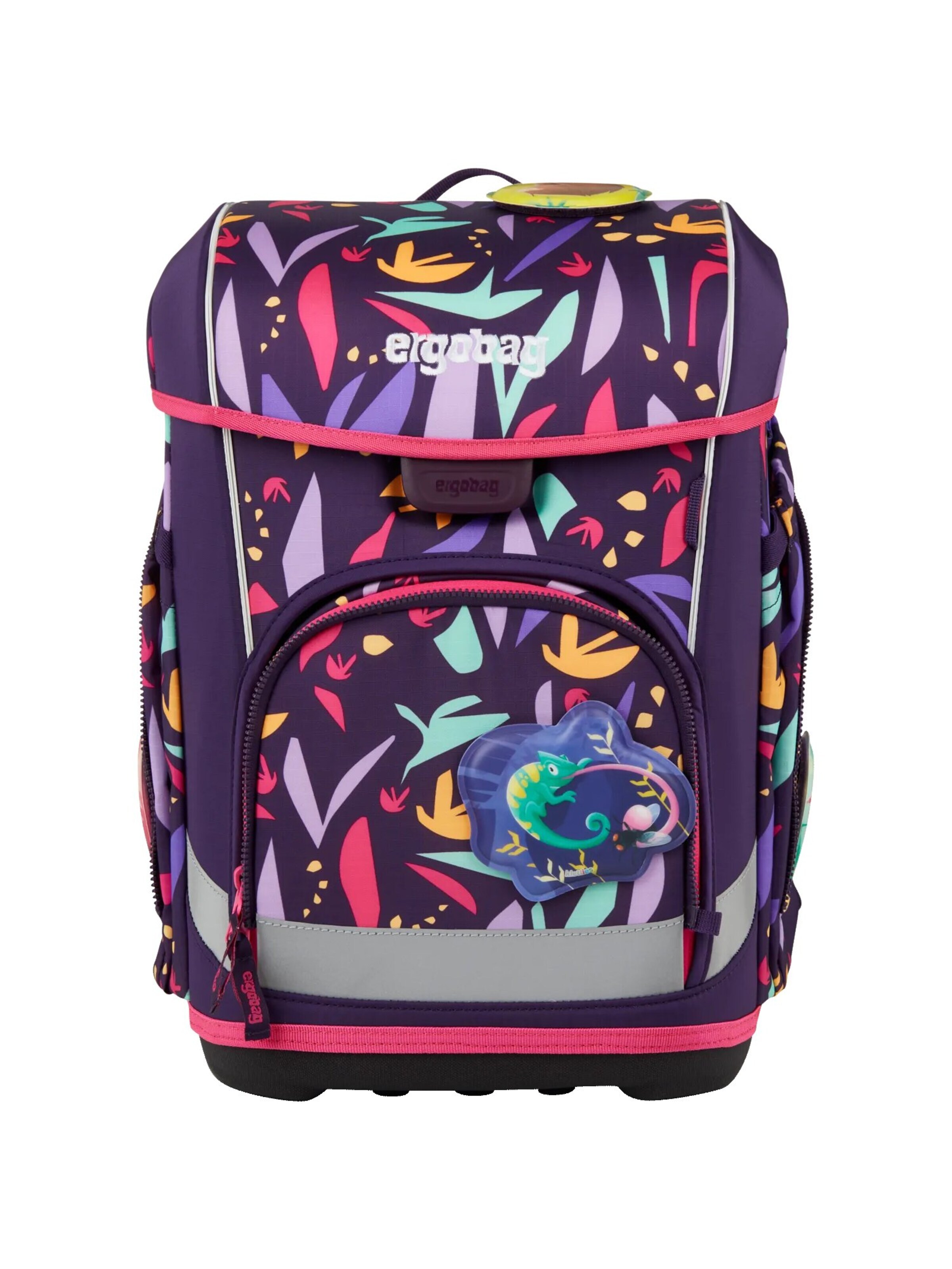 ergobag Backpack 'Schulranzen-Set cubo light Set' in Purple