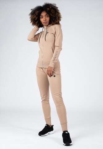 Veste de survêtement 'Marion ' Gorilla Wear en beige