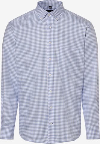 Andrew James Regular fit Button Up Shirt in Blue: front