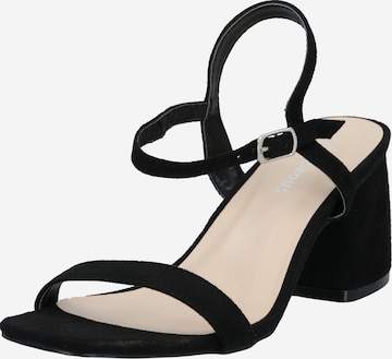 GLAMOROUS Strap sandal in Black: front