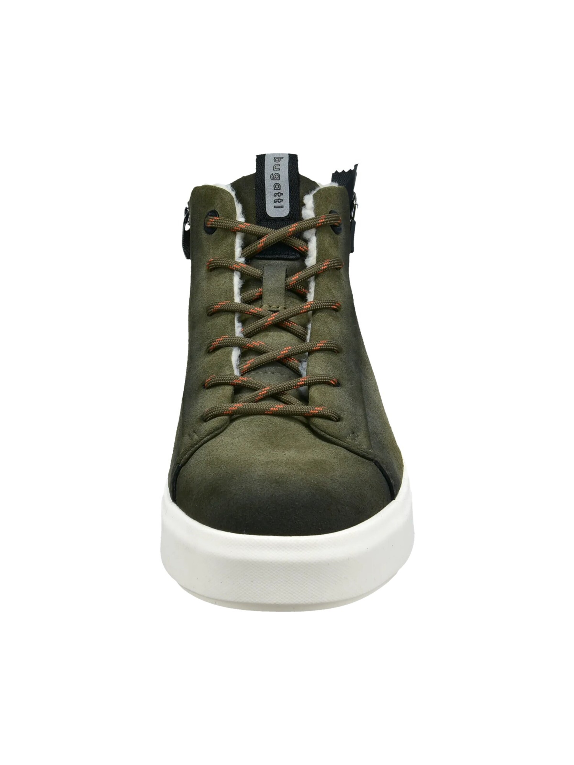 Boots stringati di bugatti in verde