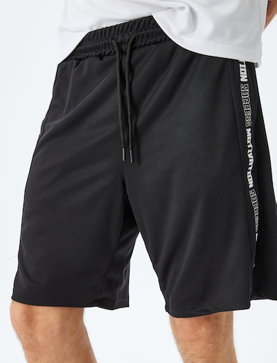 Koton Trousers in Black / Off white, Item view