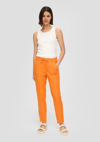 s.Oliver Tapered Pants in Orange