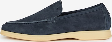 Boggi Milano Moccasins 'Suede' in Blue: front