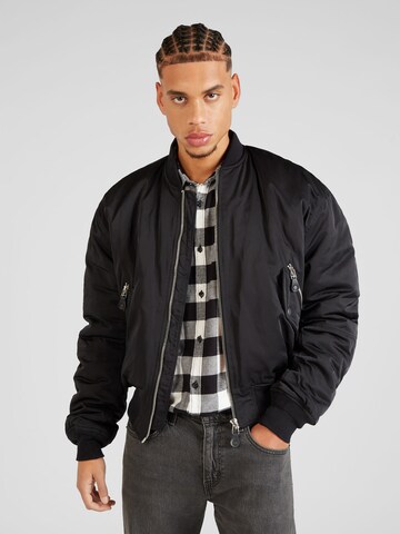 WEEKDAY Between-season jacket 'Jon' in Black: front