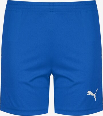 PUMA Regular Workout Pants 'TeamGOAL 23' in Blue: front