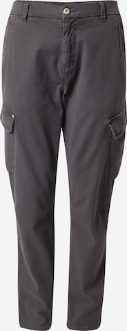 No Excess Tapered Cargo Pants in Grey: front