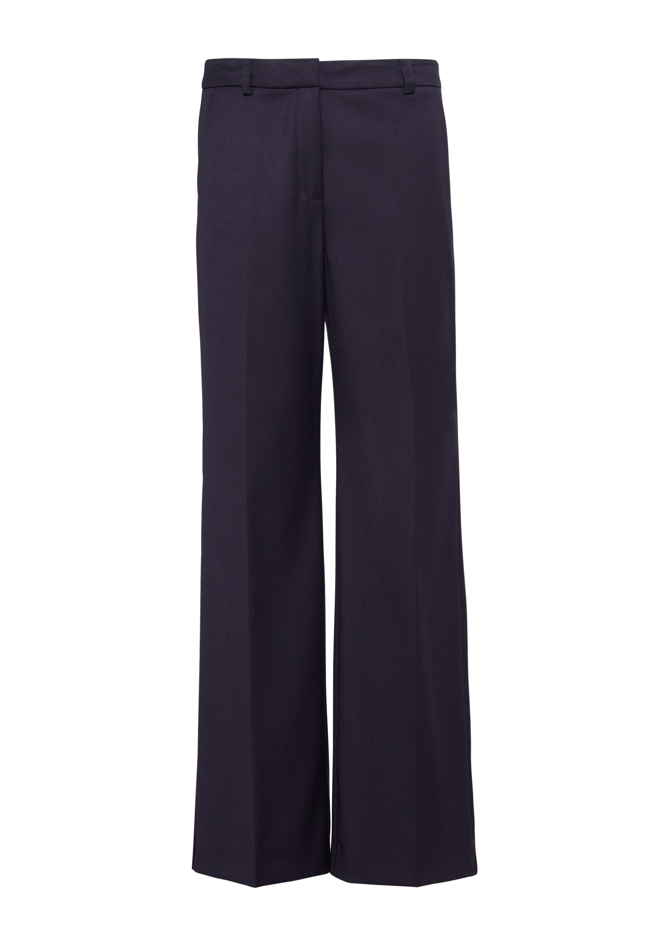 COMMA Wide Leg Bügelfaltenhose in Lila: Vorderseite