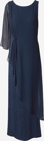 Robe de soirée Vera Mont en bleu : devant