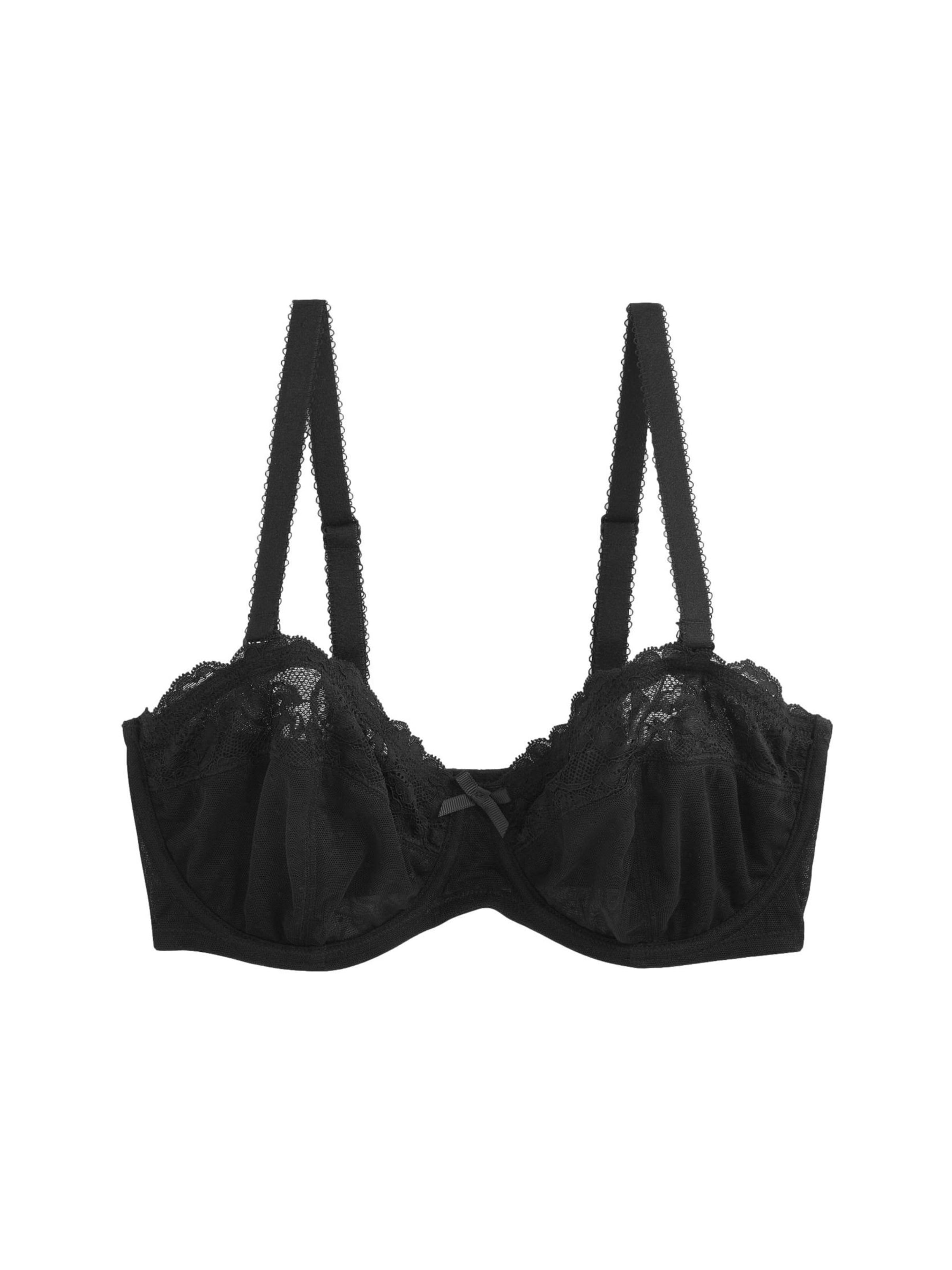 Next T-shirt Bra in Black: front