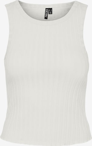Top 'LESLIE' di PIECES in bianco: frontale