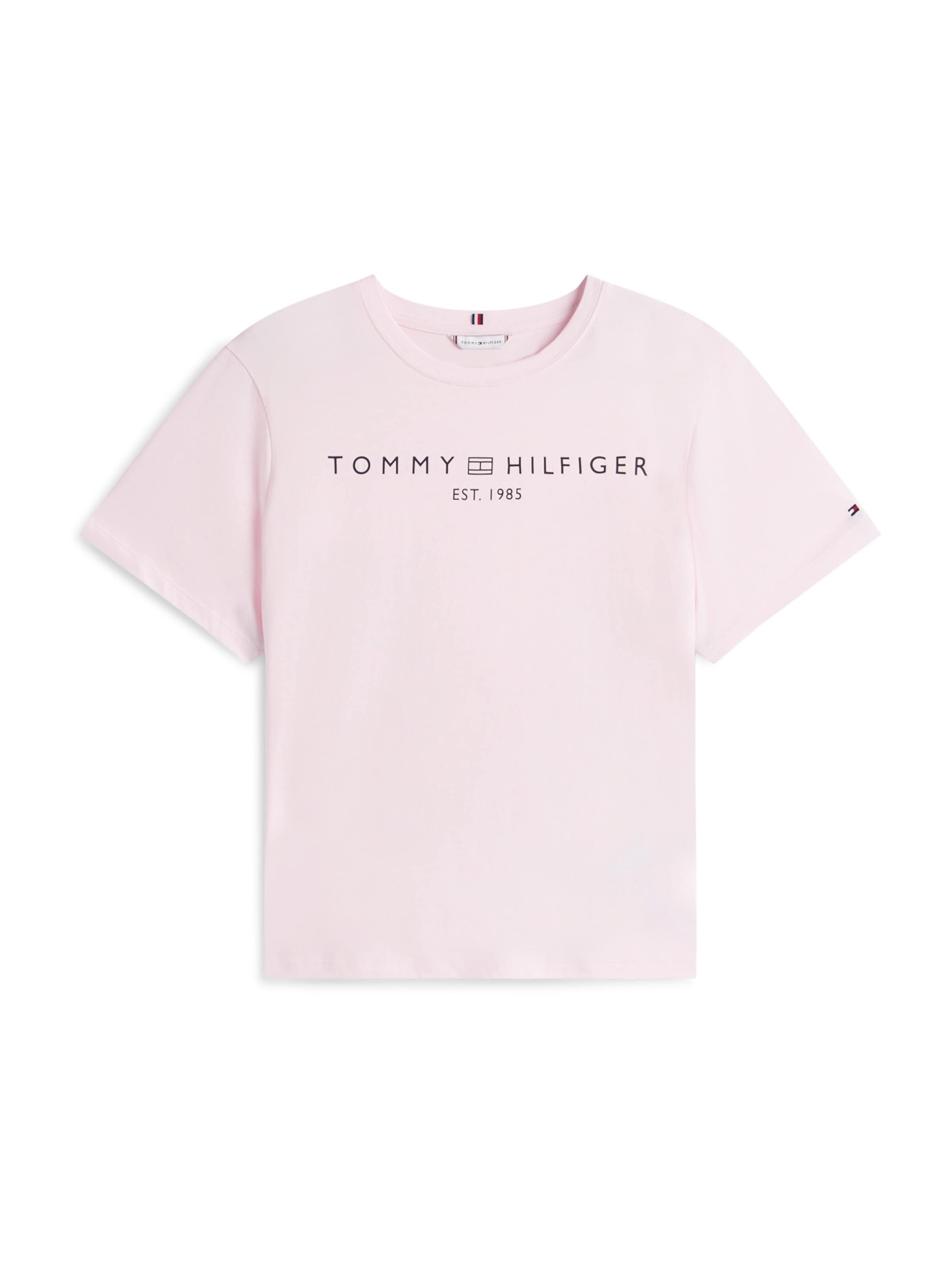 T-shirt Tommy Hilfiger Curve en rose : devant