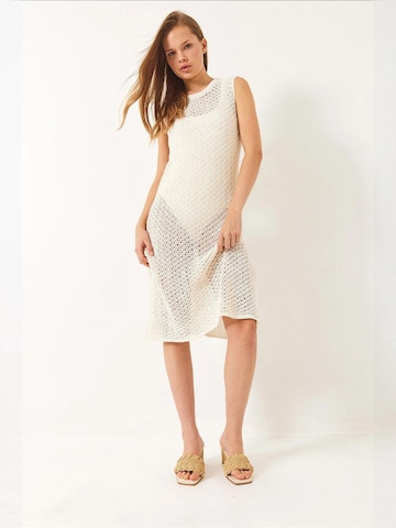 Bianco Lucci Beach Dress in Beige