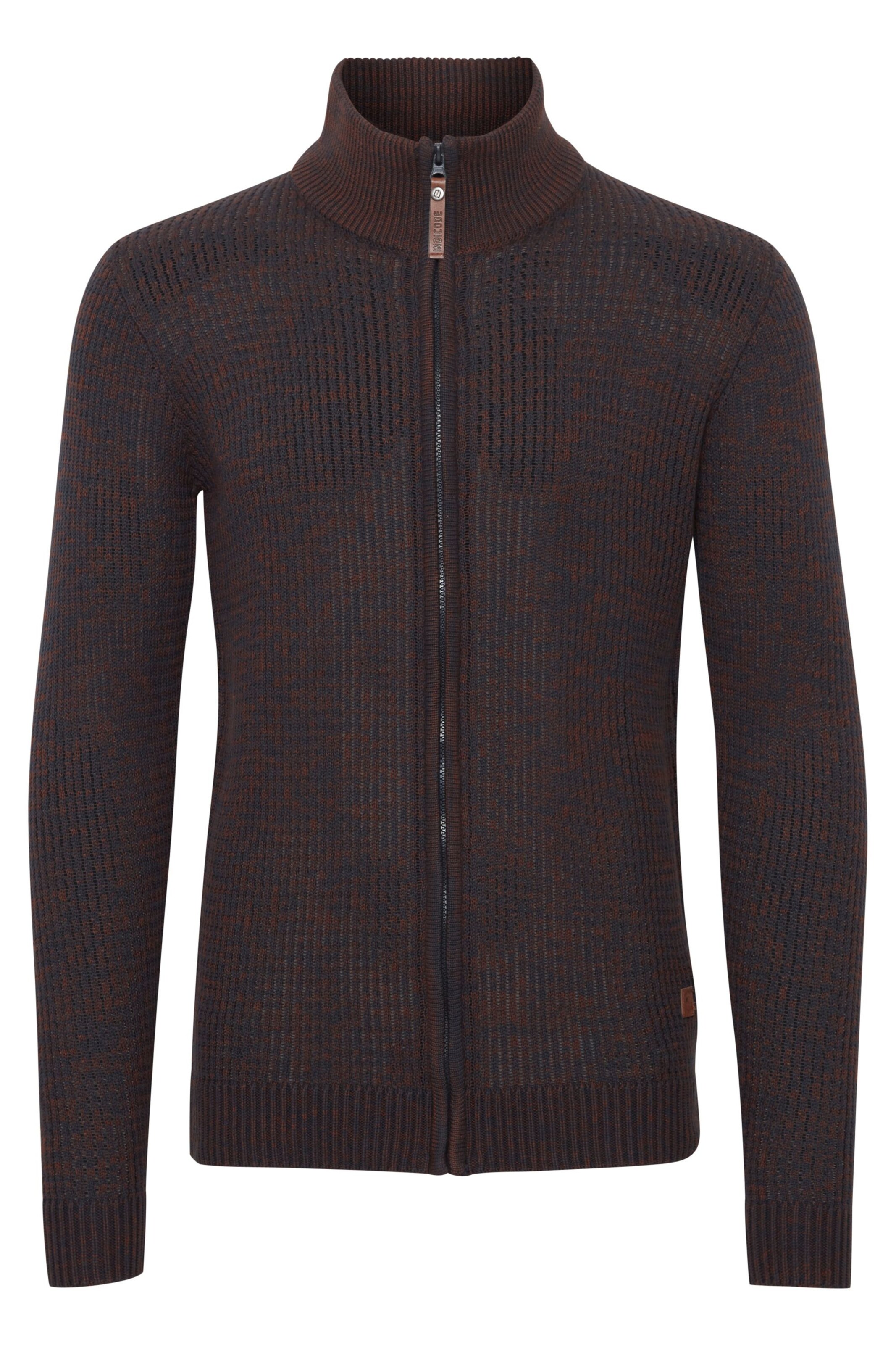 INDICODE JEANS Strickjacke in Braun: Vorderseite