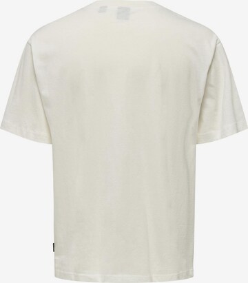 Only & Sons T-Shirt 'MONTE' in Beige
