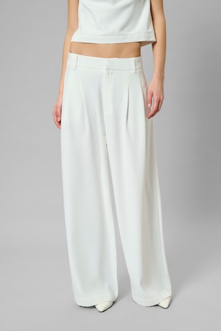 Wide Leg Pantalon 'MWMille' My Essential Wardrobe en blanc : devant