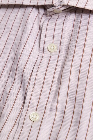 Yorn Button Up Shirt in L in Beige