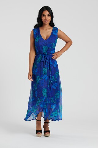 South Beach Jurk in Blauw: voorkant