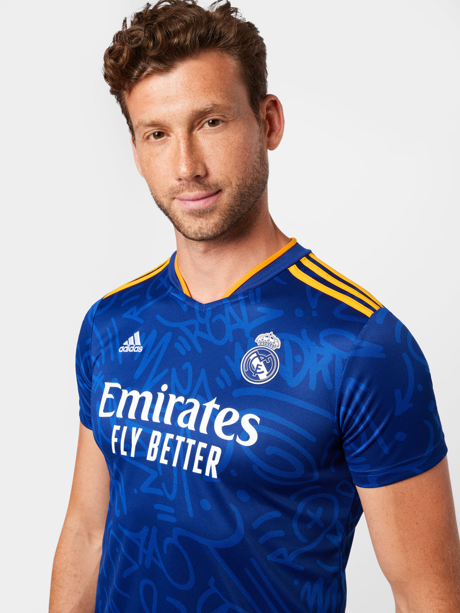 ADIDAS PERFORMANCE Sportshirt Real in Blau, Dunkelblau ADIDAS PERFORMANCE Sportshirt Real in Blau, Dunkelblau