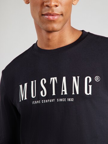 MUSTANG Μπλουζάκι 'Asheville' σε μαύρο