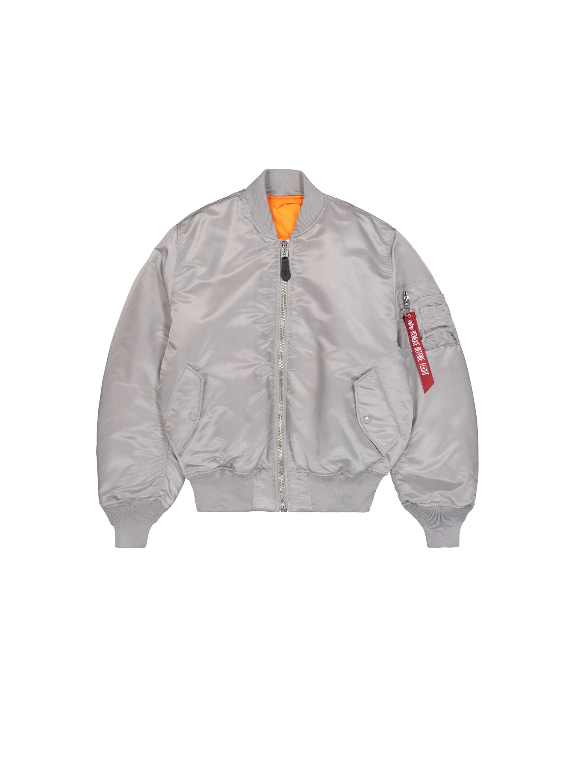 ALPHA INDUSTRIES Between-Season Jacket 'MA-1 Heritage' in M in Silver, Item view