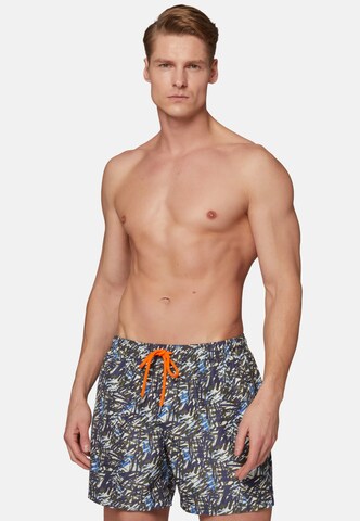 Shorts de bain Boggi Milano en vert : devant