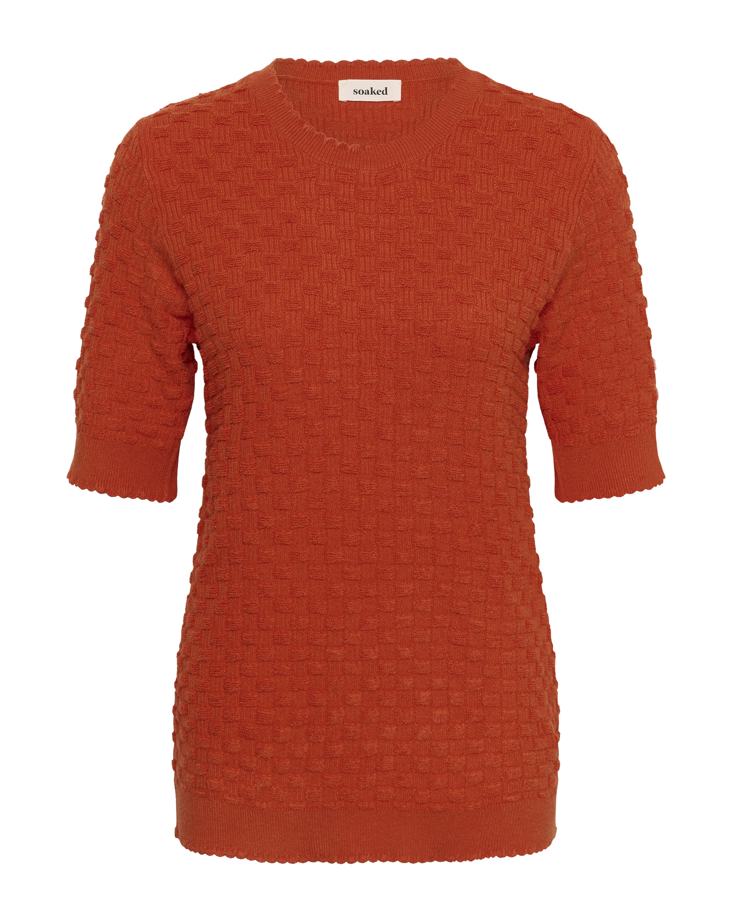SOAKED IN LUXURY Pullover 'SLSpina' in Orange: Vorderseite
