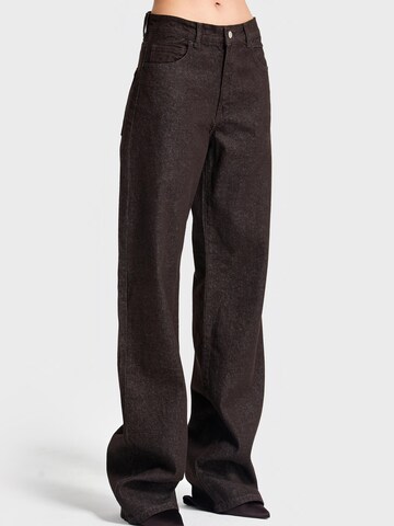 IT'S BASIC Regular Jeans 'Straight High Rise Jeans' in Brown