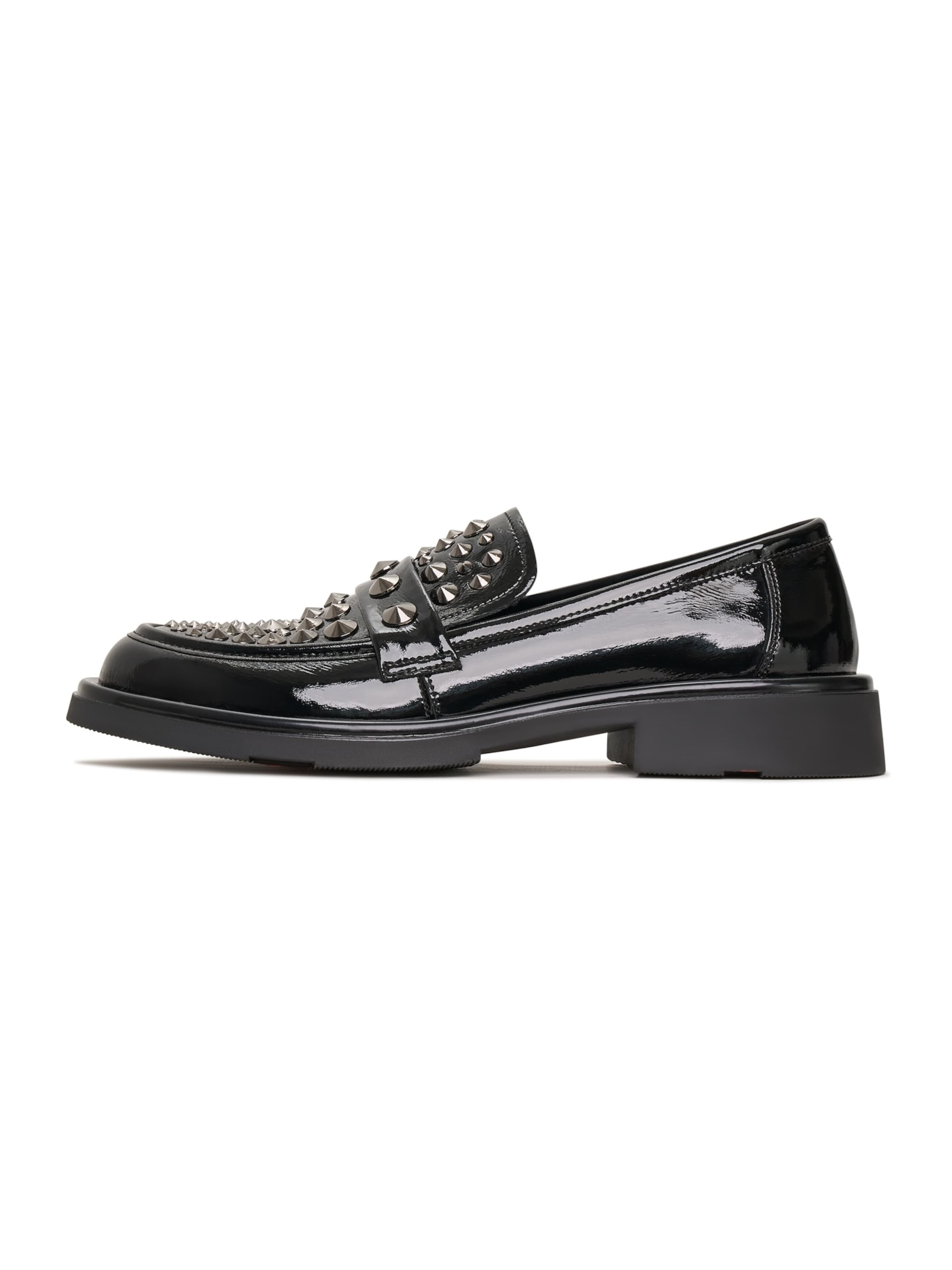 CESARE GASPARI Slipper in Schwarz: Vorderseite