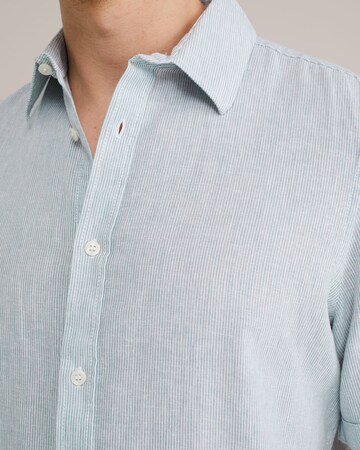 WE Fashion Regular Fit Hemd in Blau
