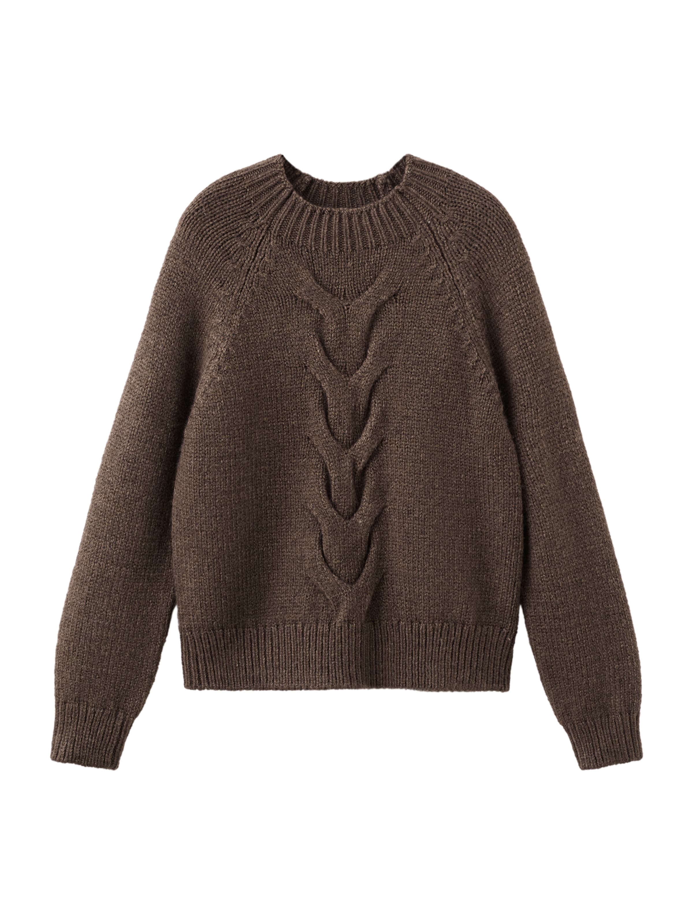 MANGO Sveter 'NOLITA' - Hnedá: predná strana