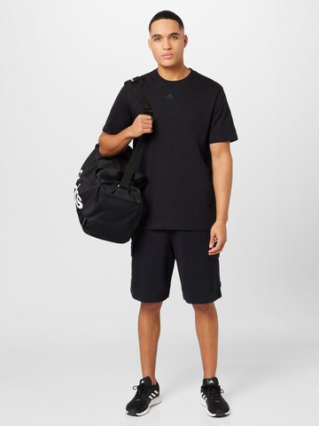 ADIDAS SPORTSWEAR Regularen Športne hlače 'Essentials' | črna barva