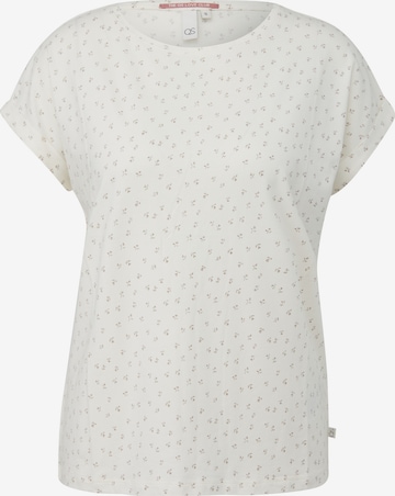 T-shirt ' ' QS en beige : devant