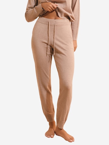 ETAM Pyjamabroek 'Belys' in Beige: voorkant
