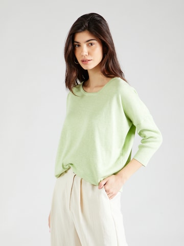 SAINT TROPEZ Pullover 'Mila' in Grün: predná strana