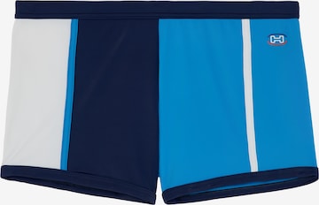 HOM Swim Trunks in Blue: front