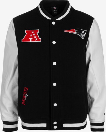 NEW ERA Sweatvest 'NFL New England Patriots' in Zwart: voorkant