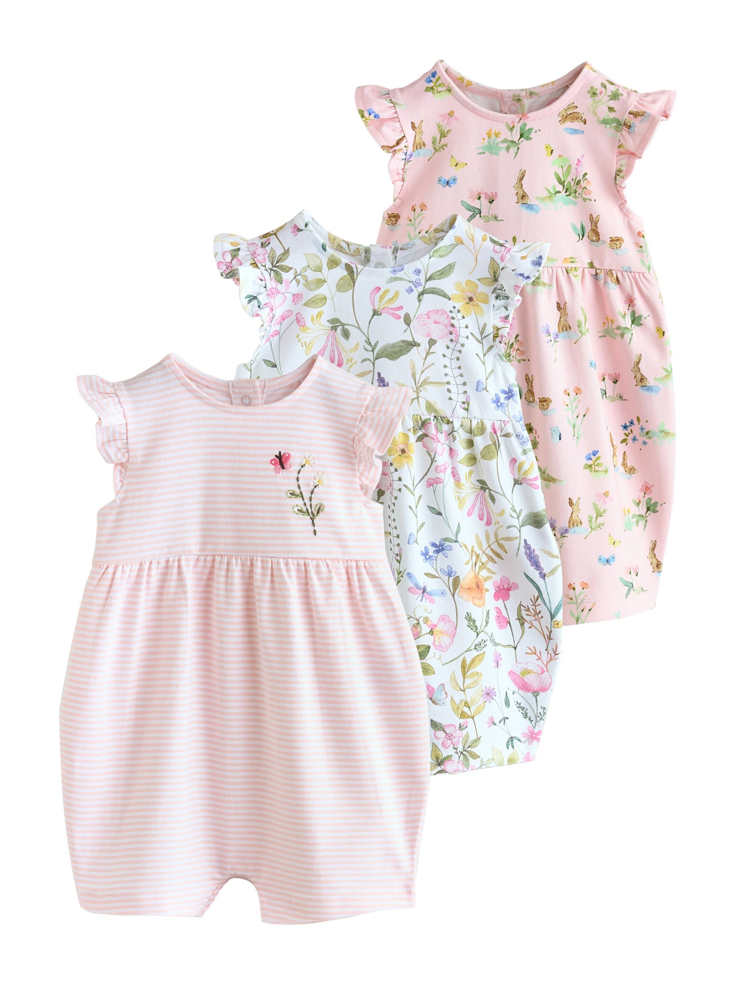 Next Dupačky/body – pink: přední strana