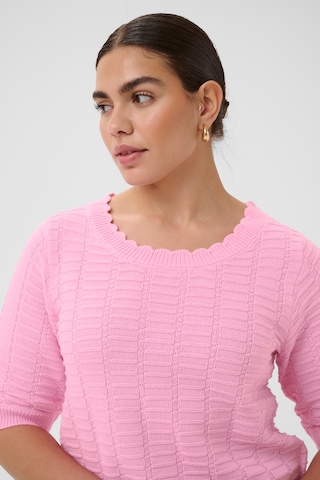 KAFFE CURVE Pullover 'Lotia' i pink