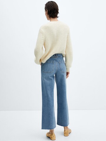 MANGO Wide Leg Jeans 'catherin' i blå