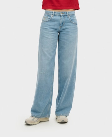 Wide Leg Jean Superdry en bleu : devant