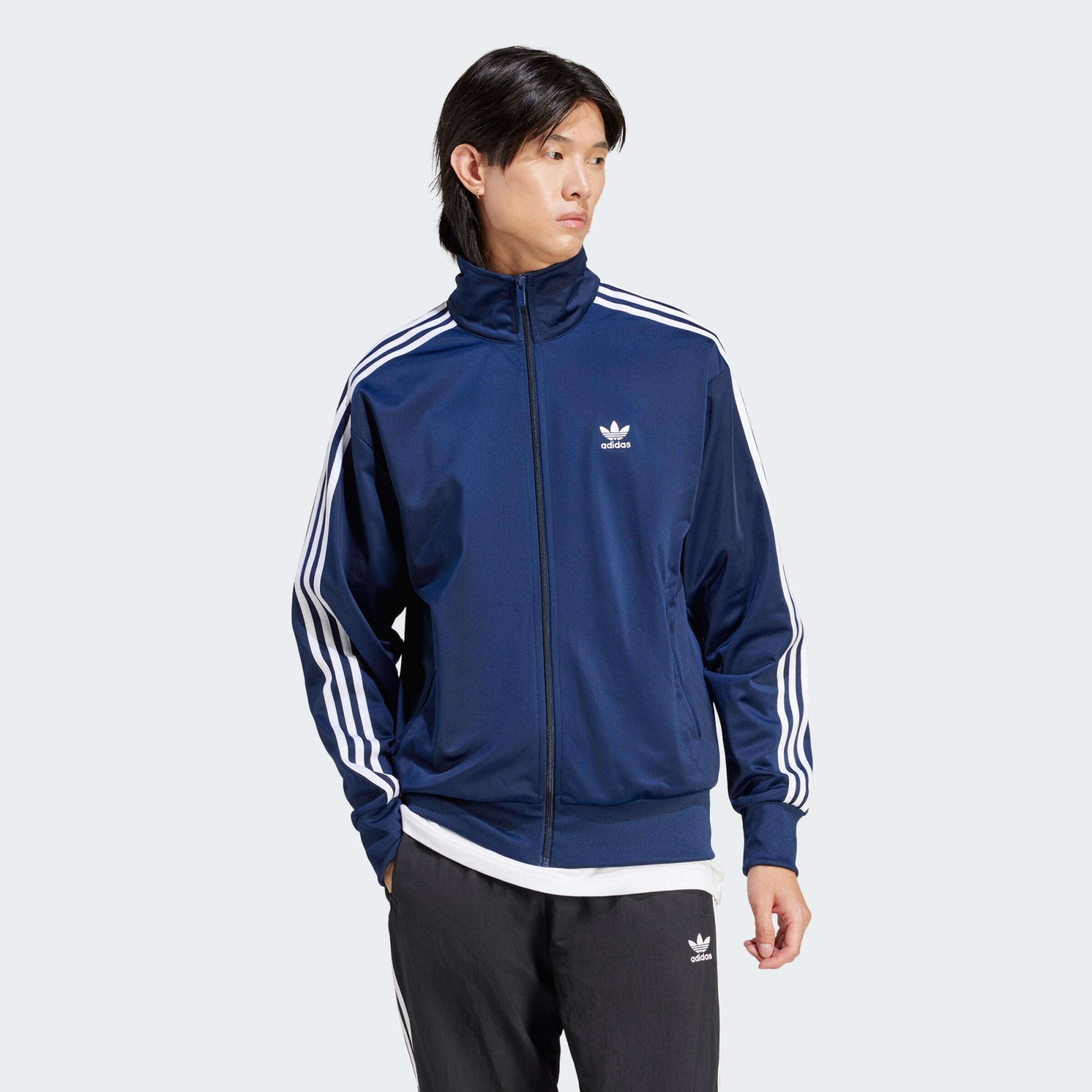 Veste de survetement Adicolor Classics Firebird ADIDAS ORIGINALS en Bleu Marine ABOUT YOU
