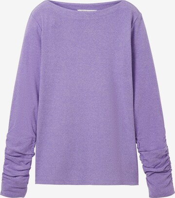 T-shirt TOM TAILOR DENIM en violet : devant