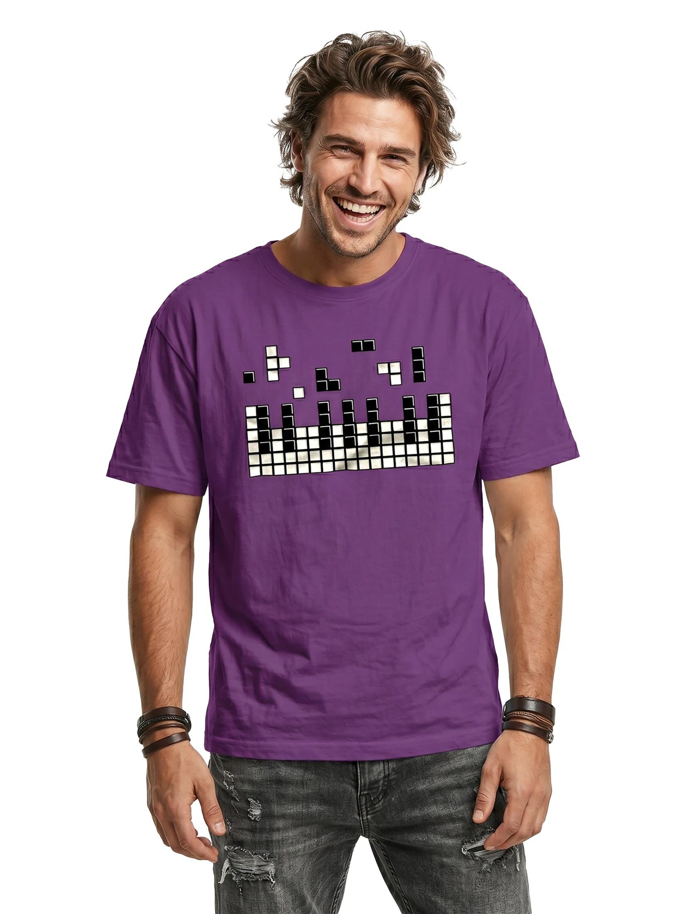 MAKAYA Shirt 'Piano' in Purple